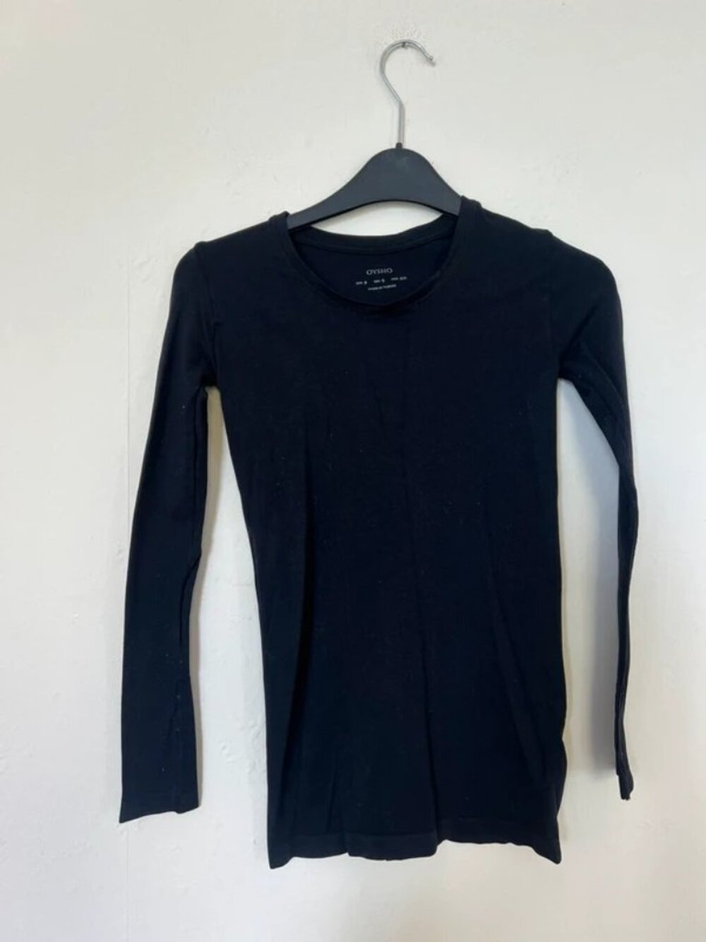 black stretch top S